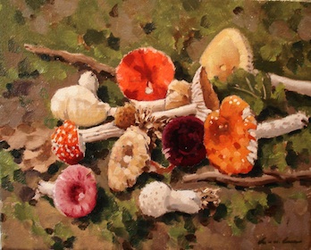 Painting: Mushrooms